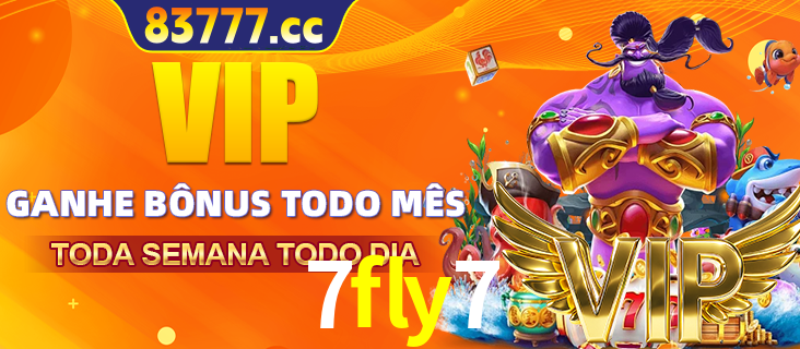 Banner promocional do 7fly7 oferecendo 100% de recompensas adicionais contínuas para quem fizer o login diário (Daily sign-in), com um mascote de coelho.